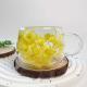 High-borosilicate Glass Tea Cup Internet-famous Double Layer Design With Real Flowers Inside