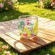 High-borosilicate Glass Tea Cup Internet-famous Double Layer Design With Real Flowers Inside