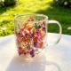 High Temperature Resistant Tea Cup Real Flower Style Creative Beverage Mug