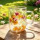 High Temperature Resistant Tea Cup Real Flower Style Creative Beverage Mug