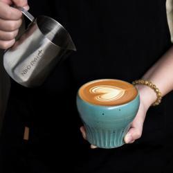 Retro Stoneware Handmade Latte Art Matte High-End Mug