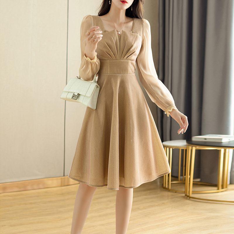 Womens Affordable Luxury Long-sleeve Dress