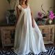 Womens Simple Solid-Color Long Dress