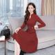 Womens Long-sleeved Dress For Spring And Autumn