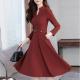 Womens Long-sleeved Dress For Spring And Autumn