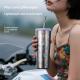 Pure Titanium Insulated Cup With Straw Large-capacity Portable Coffee Mug
