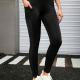 Womens Yoga Fitness Leggings Tight-Fitting Cropped Base Layer Pants