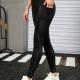 Womens Yoga Fitness Leggings Tight-Fitting Cropped Base Layer Pants