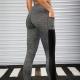 Womens Yoga Fitness Leggings Tight-Fitting Cropped Base Layer Pants
