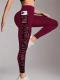 Athletic Outdoor Butt-lifting Mesh-panel Spliced Tights With Pockets