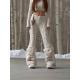 Womens All-Match Fashionable Printed Knitted Leggings