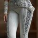 Womens All-Match Fashionable Printed Knitted Leggings