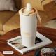 Large-capacity Insulated Stainless Steel Portable Straw Water Bottle