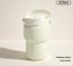 Thermal Mug Cold-preserving Travel-friendly With A Ceramic Inner Liner And A Straw