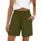Elastic-waist Loose Casual Womens Shorts