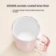 Insulated Straw Cup Large-Capacity Ceramic-Inside Portable Cold-Keeping Coffee Mug