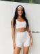Womens High-Waist Quick-Drying Sports Fitness Yoga Shorts