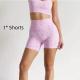 Womens High-Waist Quick-Drying Sports Fitness Yoga Shorts