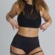 Fashionable Solid-Color High-Waist Tight Yoga Pants For Women
