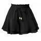 Double-layer Ruffled Skort With Elastic Waist And Adjustable Drawstring