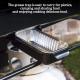 Grill Drip Pan,Grease Catcher Pan Compatible With Char-Broil, Black Steel Grease Pan Accessories For Most Charbroil Gas Grills