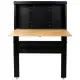 Wall Mounted Workbench, Robust Space-Saving Foldable Workbench With Rubberwood Work Surface, Pegboard For Tools