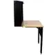 Wall Mounted Workbench, Robust Space-Saving Foldable Workbench With Rubberwood Work Surface, Pegboard For Tools