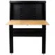 Wall Mounted Workbench, Robust Space-Saving Foldable Workbench With Rubberwood Work Surface, Pegboard For Tools