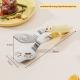 Extended Non-Slip 2-in-1 Stainless Steel Food Tongs