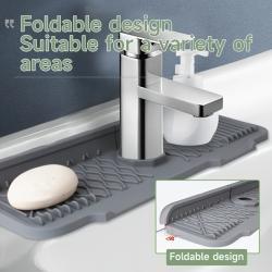 NonSlip Silicone Self-Draining Board,Large Kitchen Drain Board