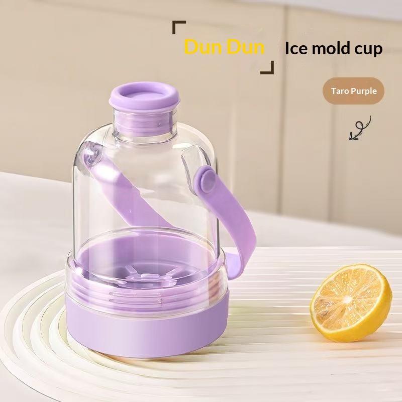 Dundun Cup Curling Ice Cube Tray Non Contact Handle Portable Icing