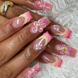 Short Ombre Square Nail Press-on Nails