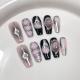 Handmade Medium-Length Nail Tips For Wearable Nails