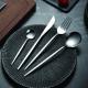 30pc CUTLERY DINNER SET STAINLESS STEEL METAL STAND RACK FORKS TEA SPOONS POLISH