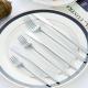 30pc CUTLERY DINNER SET STAINLESS STEEL METAL STAND RACK FORKS TEA SPOONS POLISH