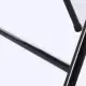 6pcs Elegant Foldable Iron & PVC Chairs For Convention & Exhibition Black