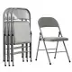 4pcs Elegant Foldable Iron & PVC Chairs For Convention & Exhibition Gray