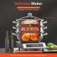 Three Tier Induction Hob Stainless Steel Steamer Steam Pot Cooker Set Glass Lid