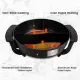6L Large Capacity Electric Hot Pot With Divider, 5 Gear Adjustable Temperature Non-Stick Electric Cooker, Multifunctional Fondue Pot For 3-6 People With Cooking Tools