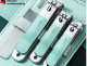 Stainless Steel Nail Clipper-Light Green-4-piece Set - Option1