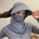 Full-face Sun Protection Mask UV-blocking Breathable One-piece Face Shield For Cycling