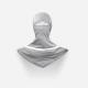Sun-protective Dust-proof Breathable Quick-drying Mesh Face Maskhood For Outdoor Cycling