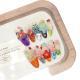 Island Elf Trendy Wearable Nails Featuring French-style 3D Floral And Insect Carvings