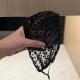 Womens Summer Lightweight Lace Leopard-Print Polyester Mask