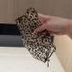 Womens Summer Lightweight Lace Leopard-Print Polyester Mask