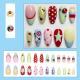 24-piece Almond-shaped Dopamine Ladybug French Polka-dot Nail Tipscute Sweet And Sparkling With Diamonds