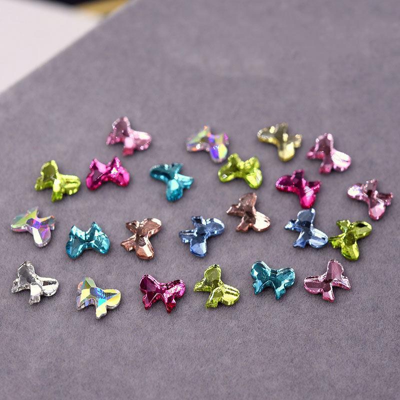Colorful Rhinestone Bow For DIY Nail Art Decoration