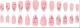 Cherry French Almond-Shape Removable Nail Tips Set Long Lasting Delicate And Girly Style