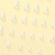 24 PCS Aurora White Nail Art, Length Long Water Pipe Fake Nails, Had Nail Tips False Nail