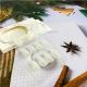 24 PCS Aurora White Nail Art, Length Long Water Pipe Fake Nails, Had Nail Tips False Nail